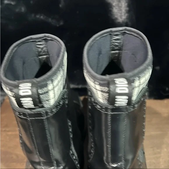 Authentic Christian Dior Tartan D-Order Boots